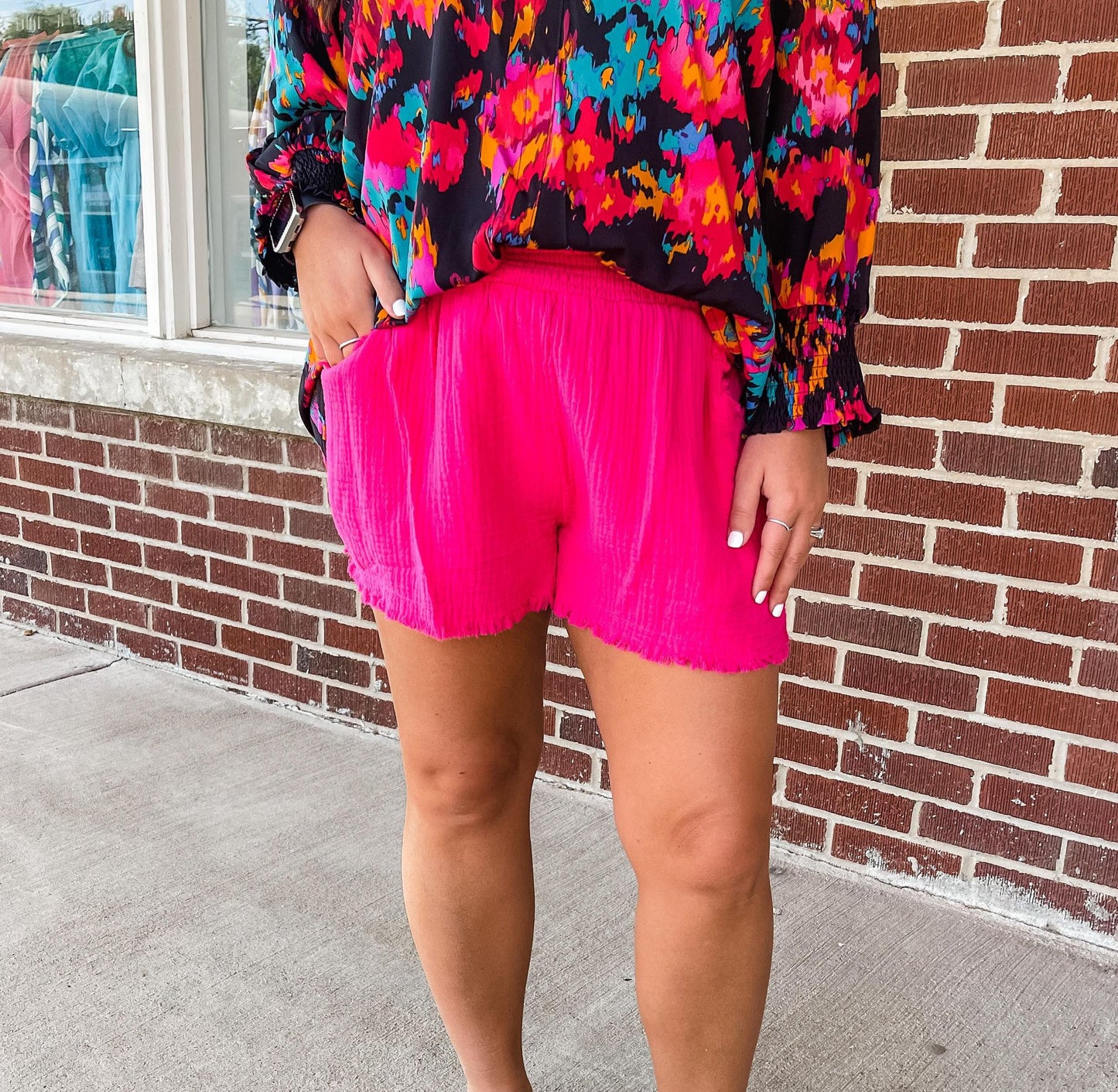 Start Today PLUS Shorts - HOT PINK (was $38.90)