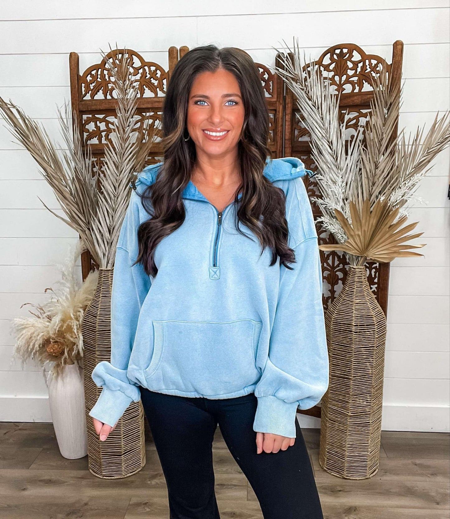 Hits Different Hoodie - Baby Blue