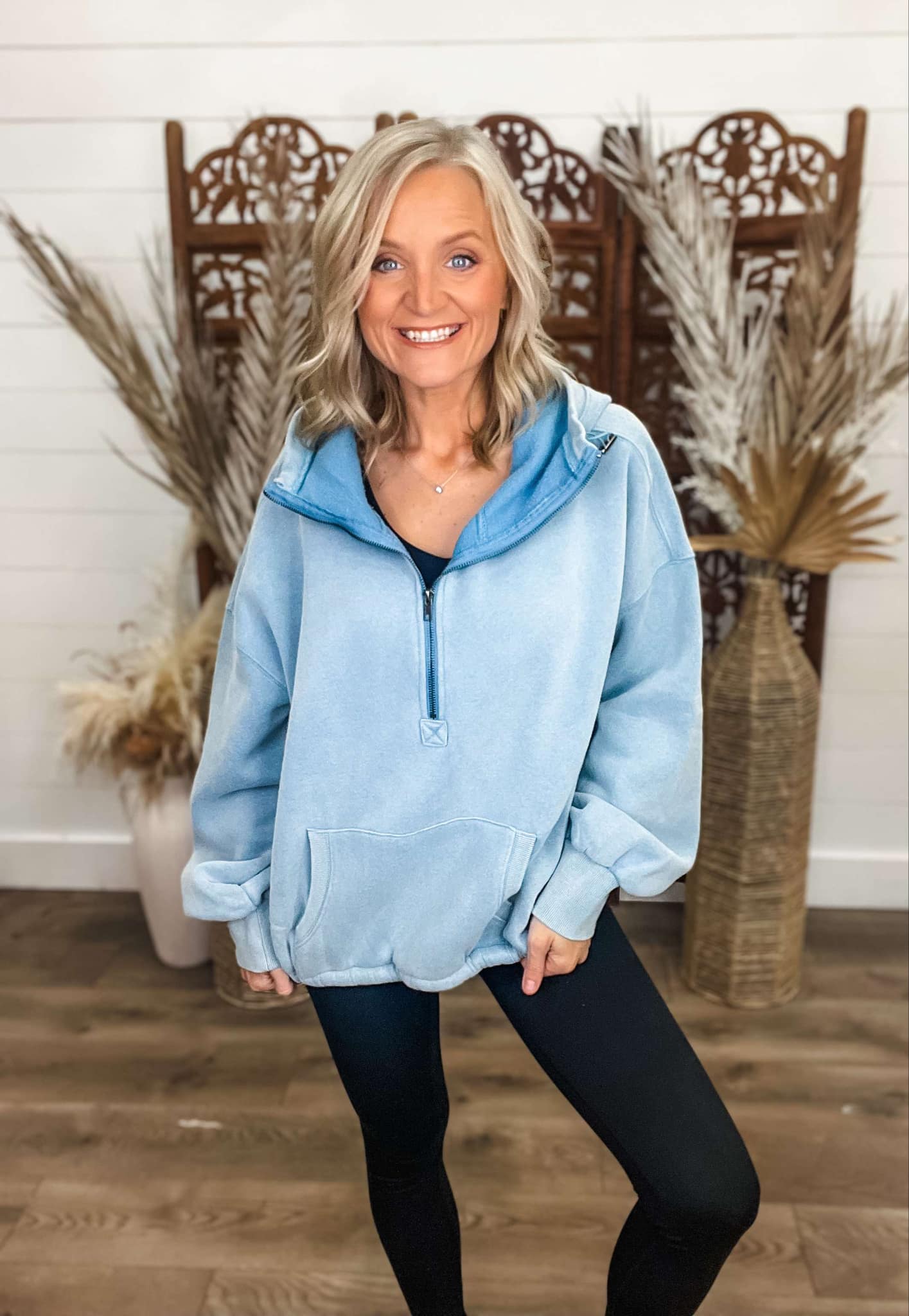 Hits Different Hoodie - Baby Blue