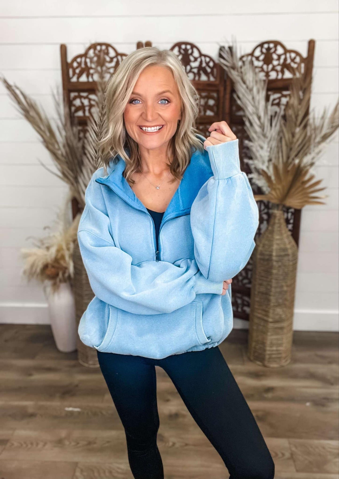 Hits Different Hoodie - Baby Blue