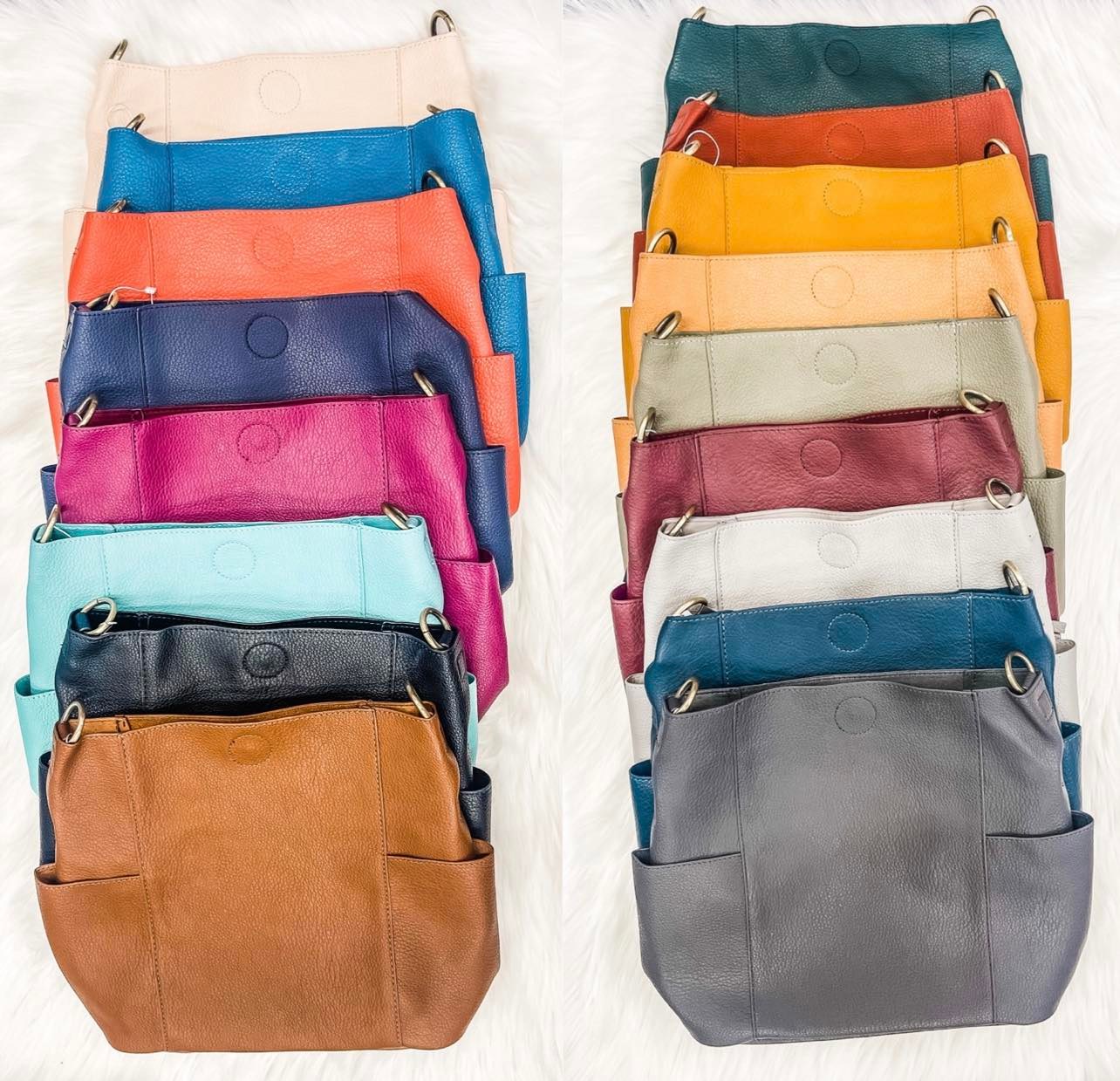 Kayleigh Bucket Purse (17 COLORS) half off!!!!