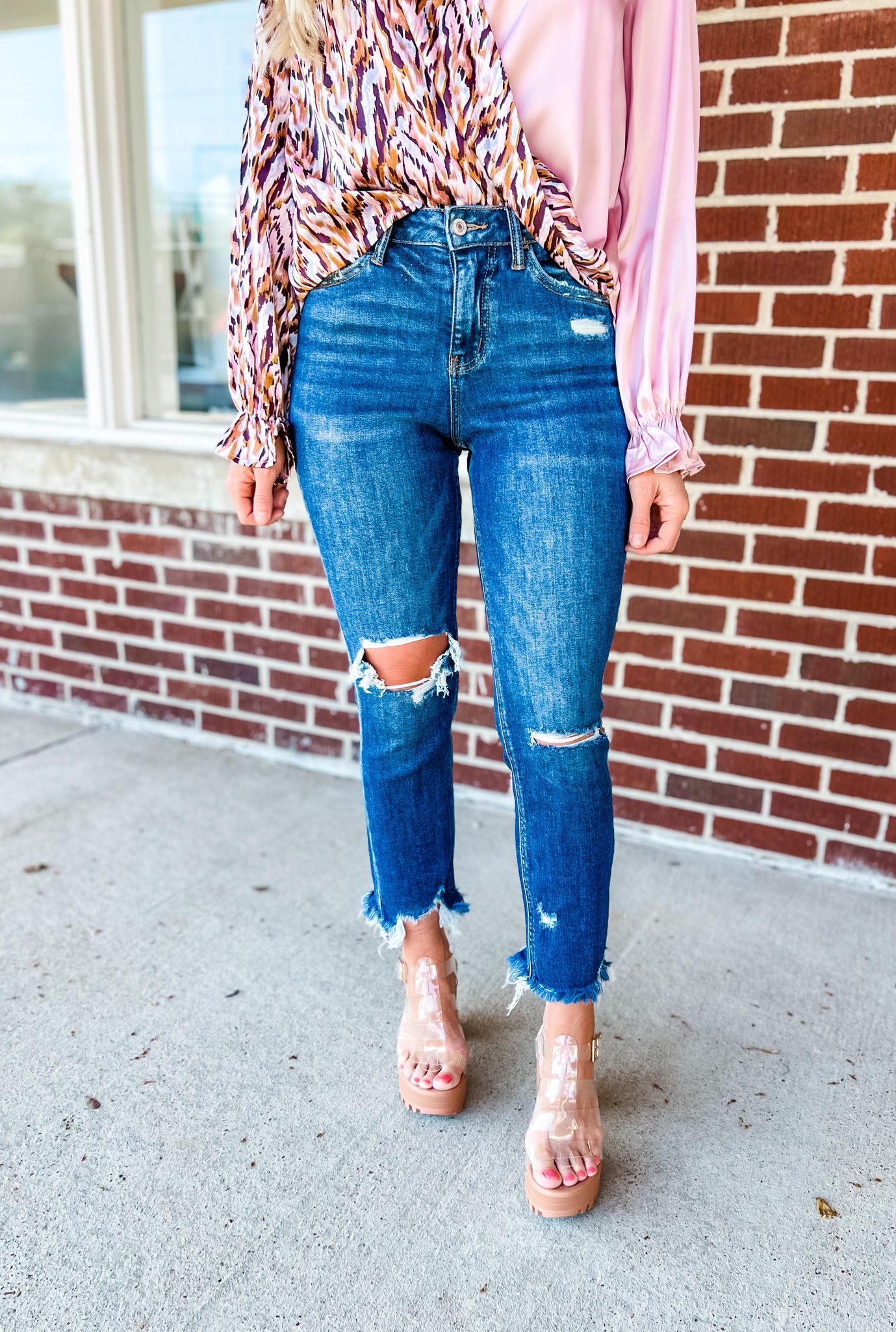 Meredith High Rise Crop Straight | Lovervet (was $62.90)