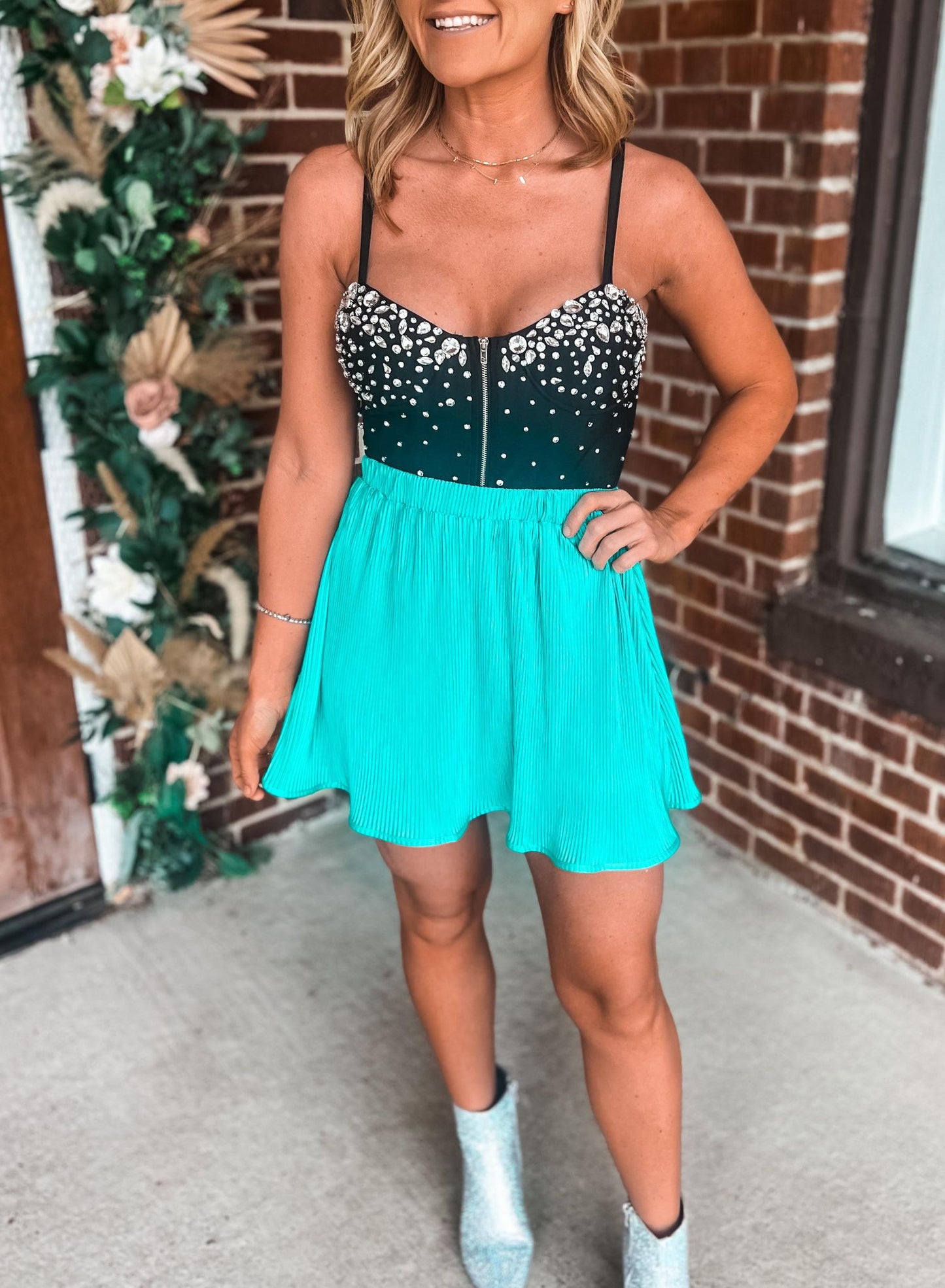 On My Time Skort - JADE (REG&PLUS) (was $32.90)