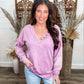 Home For The Holidays Top - MAUVE