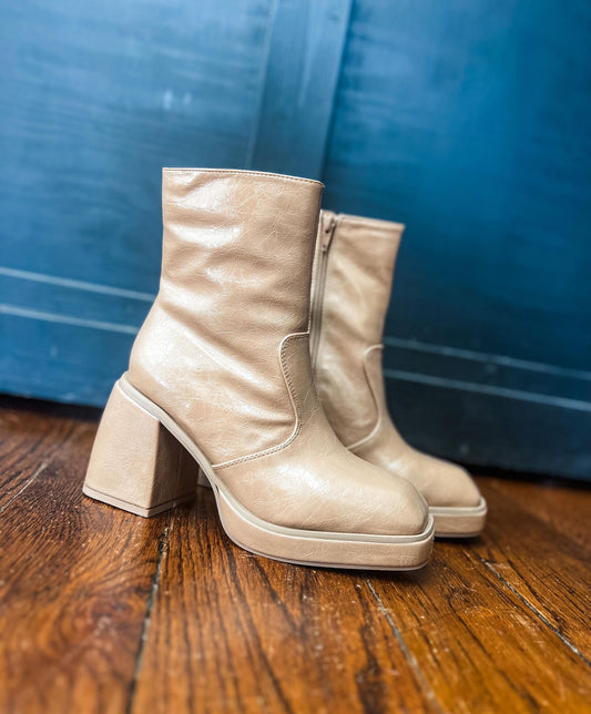 Dallas Boots - TAUPE (was $84.90)