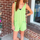 Something To Tell Romper - LIME (was $39.90)