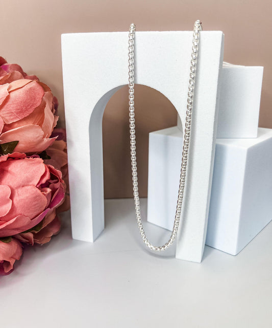 Dylan Silver Box Chain necklace