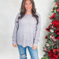 Just That Simple Plus Sweater - Light Grey