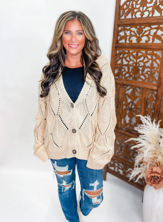 Sweet Dreams Cardigan - Cream