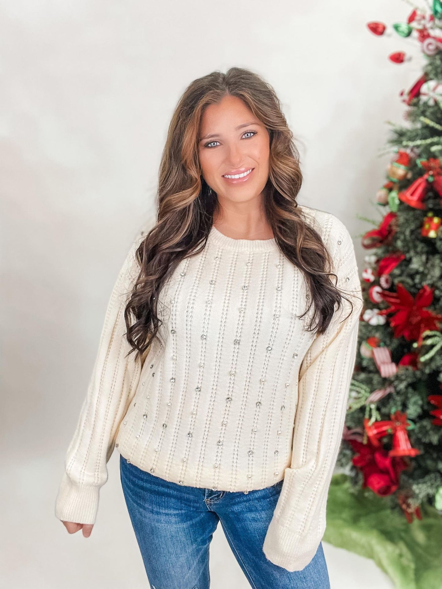 Tell Me A Lie Sweater - Ivory (was $46.90)