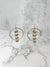 Gold Hoop With Drop Down The Middle