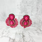 Pink Beaded Earrings