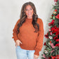 New Point Sweater - RUST(was $38.90)