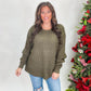 Just That Simple Plus Sweater- Dusty Olive