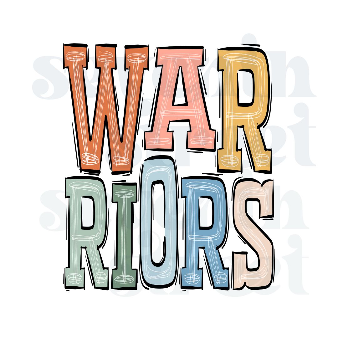 Colorful Warriors Design Adult