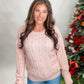 Tell Me A Lie Sweater - Blush (was $46.90)