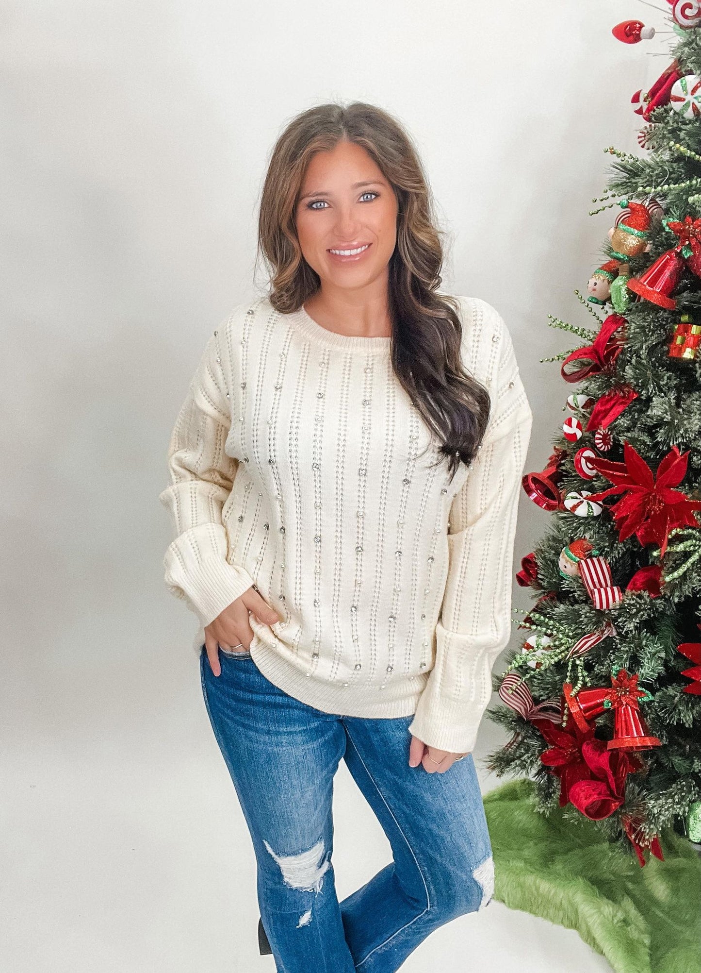 Tell Me A Lie Sweater - Ivory (was $46.90)
