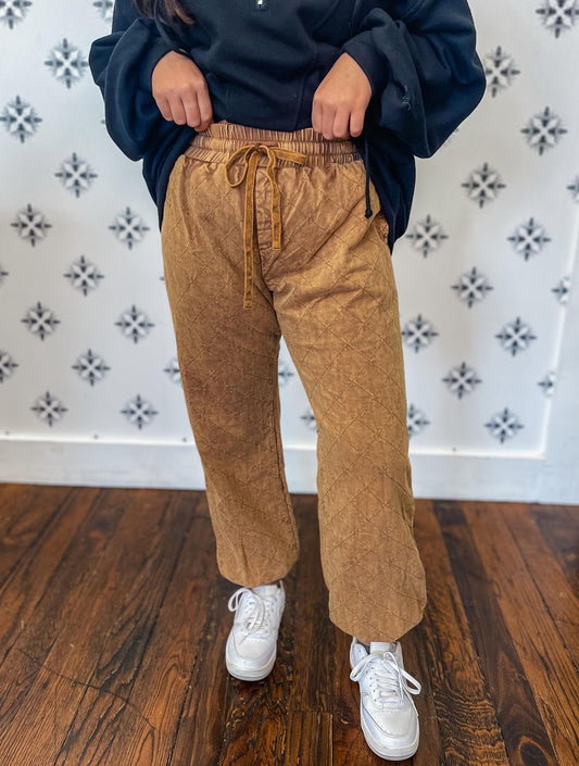 Got Your Back Joggers - Camel ( WAS 64.90)