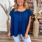 Think Twice Top - Navy ( was 38.90)