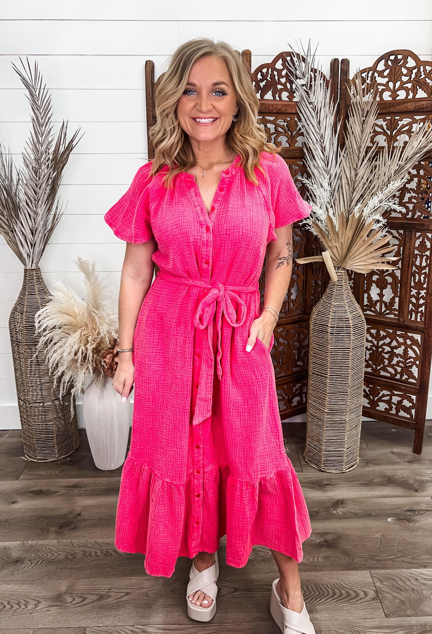Always Fabulous Maxi Dress - Pink