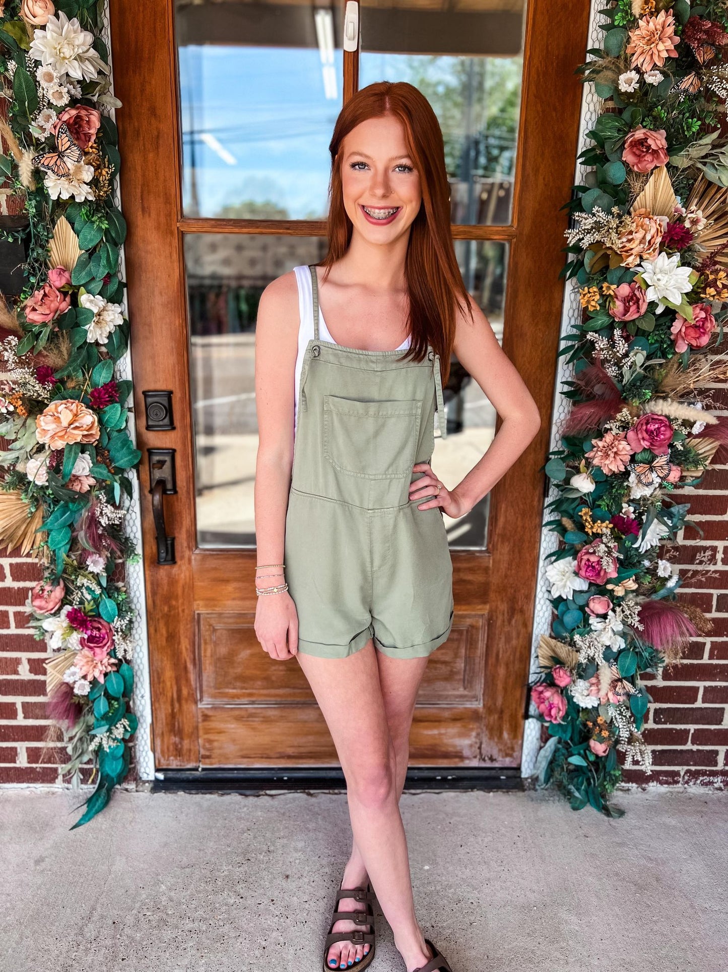 Maggie Risen Overalls - Sage