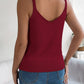 Openwork Scoop Neck Knit Vest