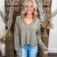 Someone To Love Sweater - OLIVE