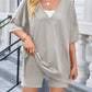 V-Neck Half Sleeve Top and Shorts Set