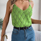 Openwork Scoop Neck Knit Vest