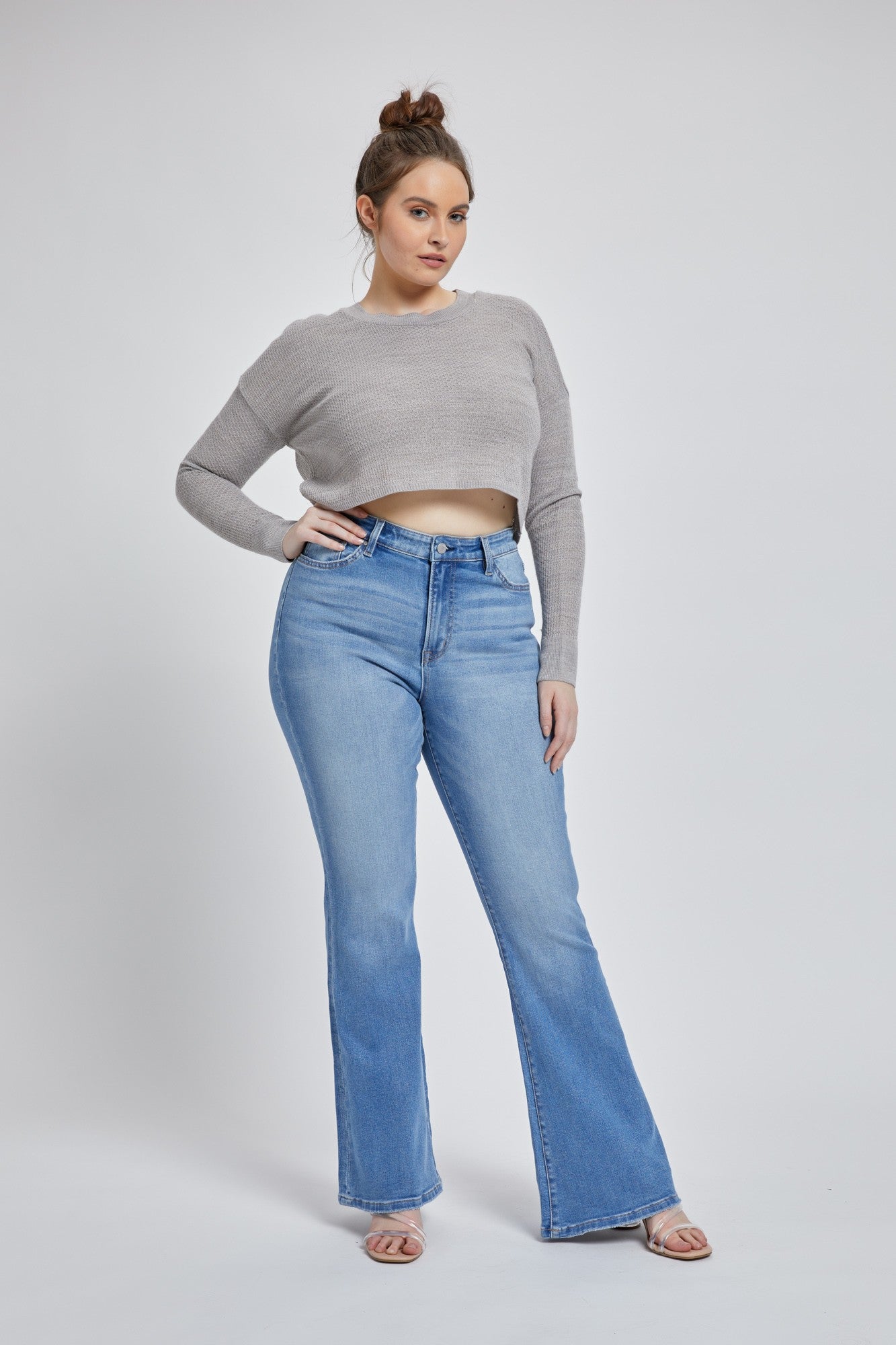 Kayleigh Flare PLUS Jeans | Mica