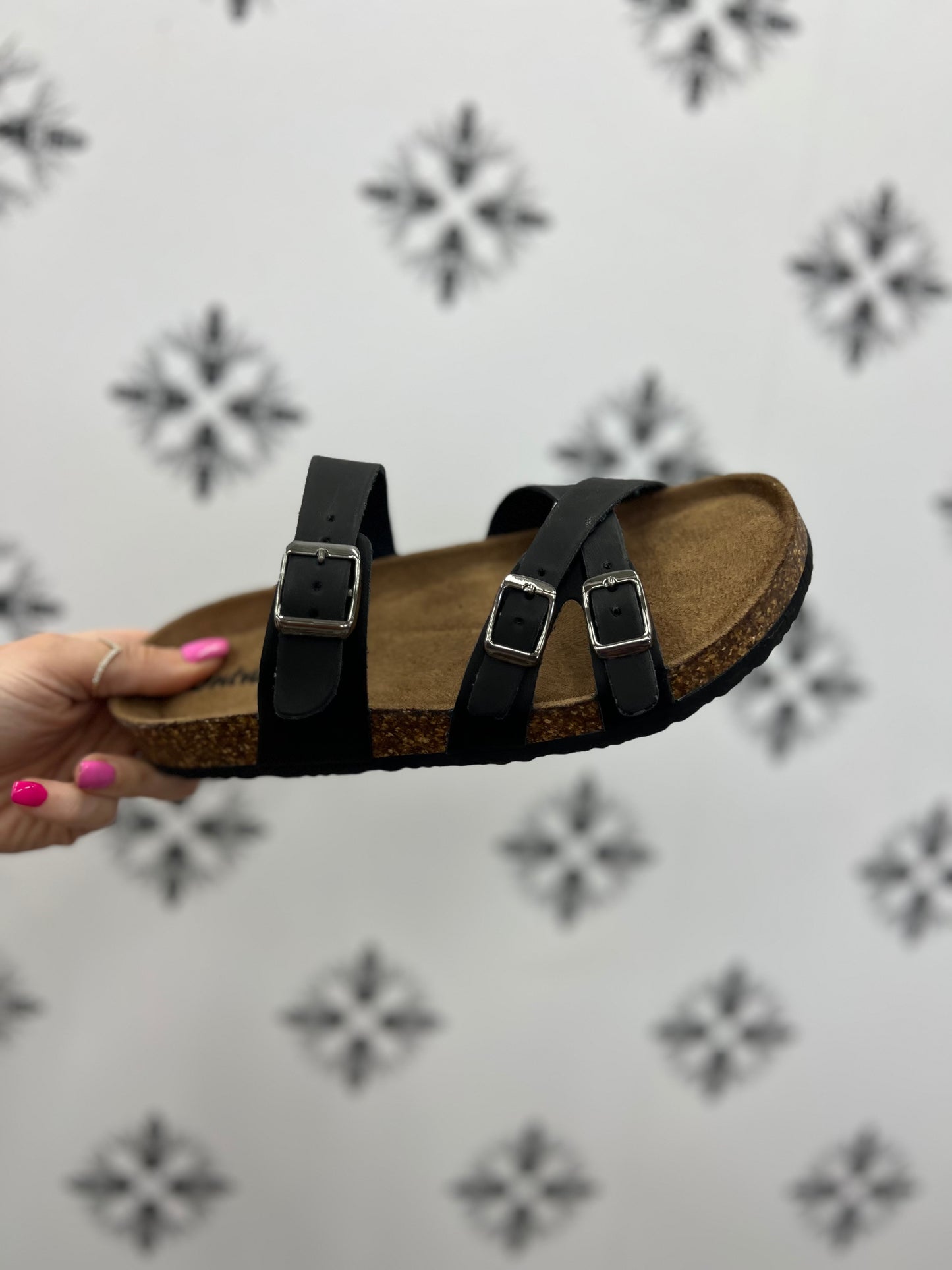 Luna Sandal - BLACK (was $28.90)