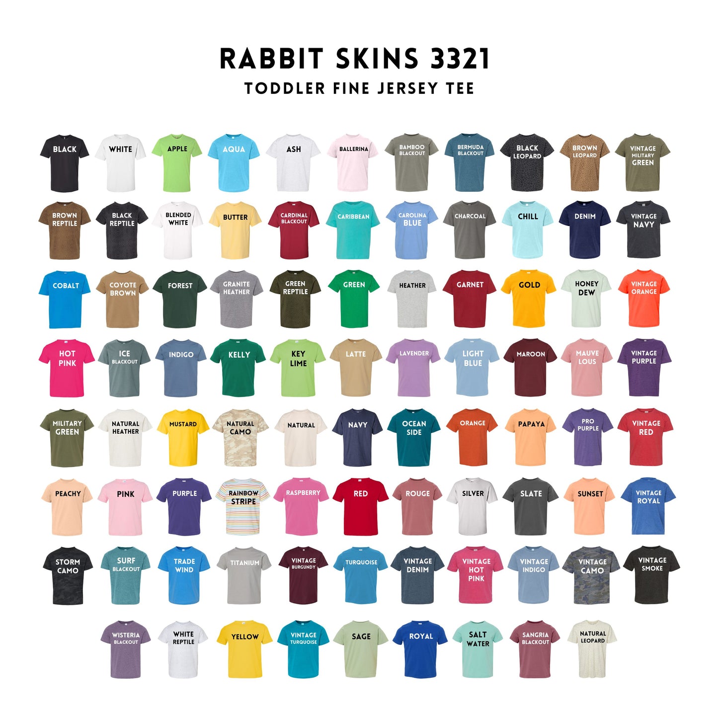 Part 2: Toddler Short Sleeve | Rabbit Skins
