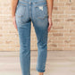 Frankie High Waist Distressed Boyfriend Jeans