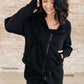 Sun or Shade Zip Up Jacket in Black
