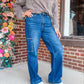 Leila High Rise Cargo Straight Jeans | Judy Blue