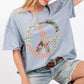 SAGE + FIG Peace Sign Round Neck Half Sleeve T-Shirt