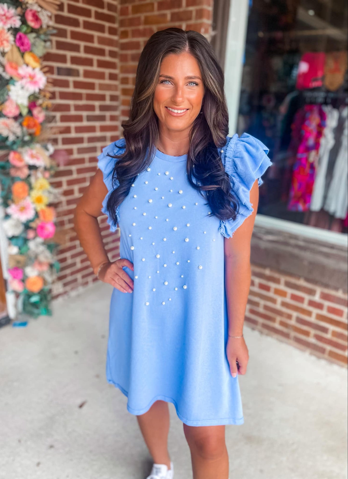 If I'm Being Honest Dress - Powder Blue ( was 46.90)