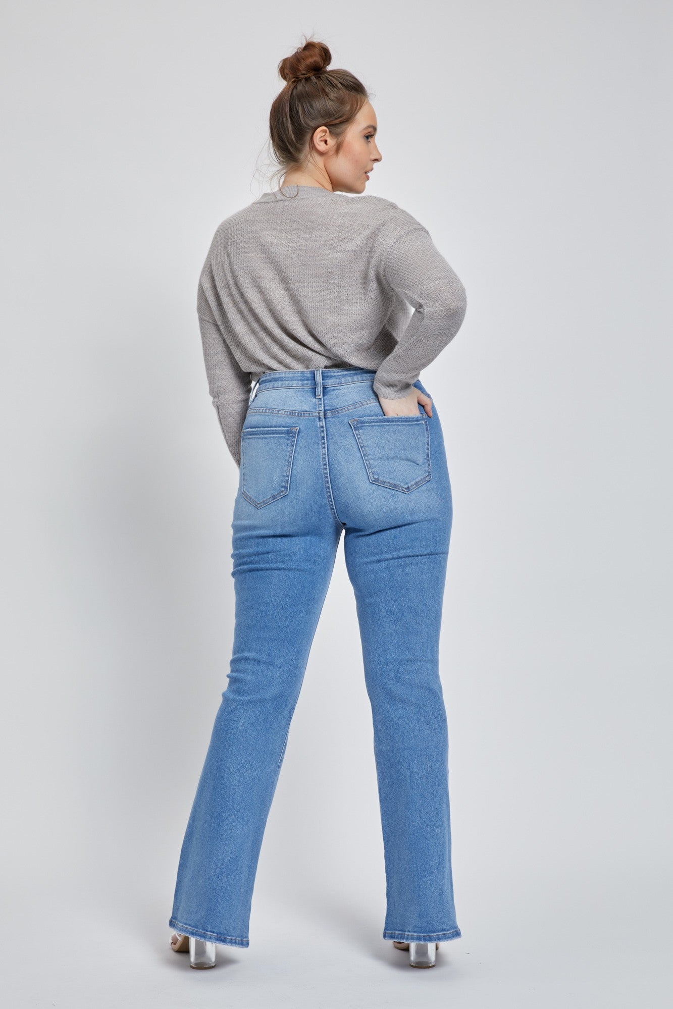 Kayleigh Flare PLUS Jeans | Mica