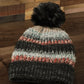 Striped PomPom Beanie (3COLORS)