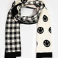Smiley Scarf- BLACK