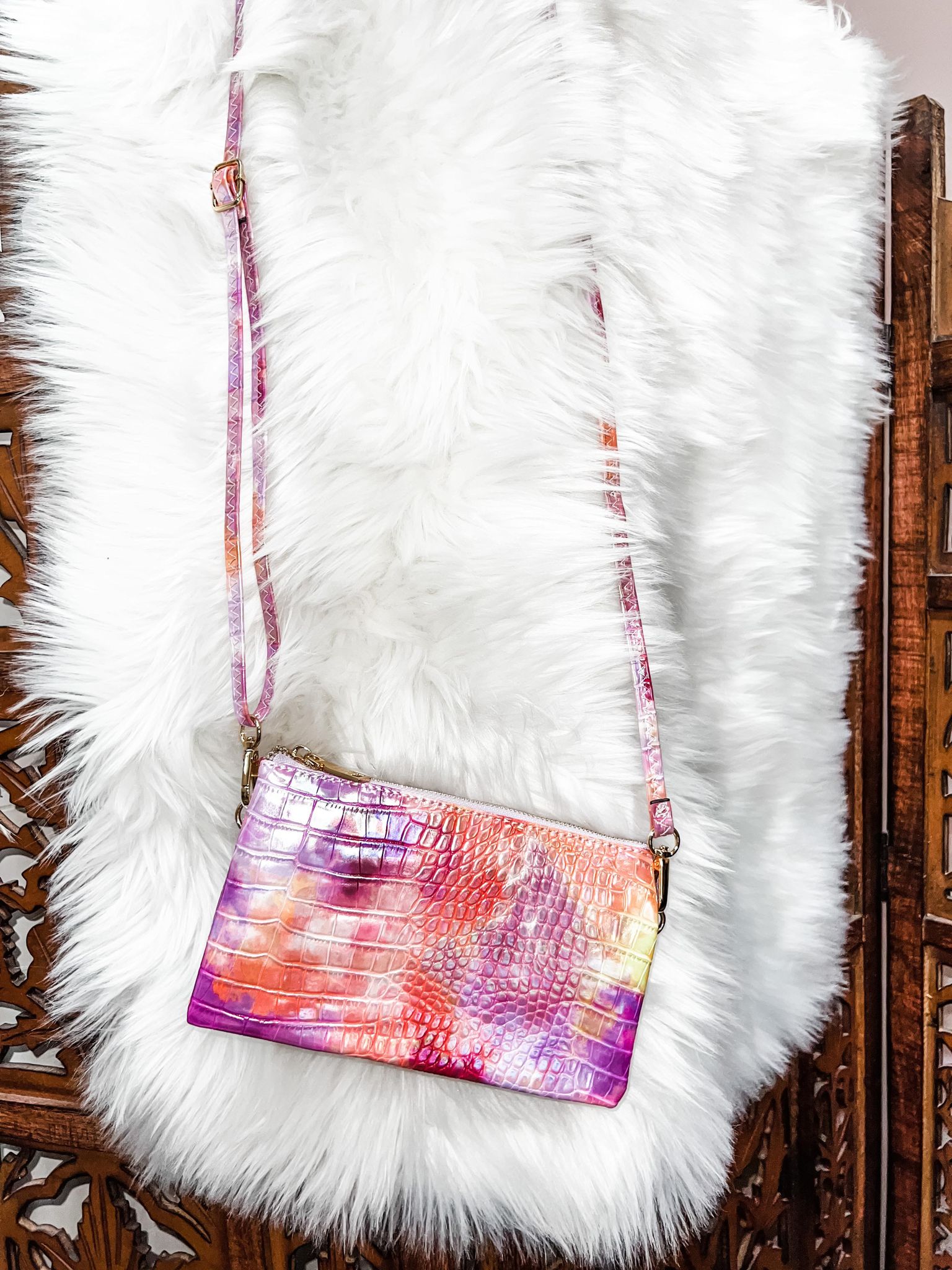 Girl's Day Crossbody - Purple Tie-Dye