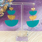 To The Moon Earring - Teal