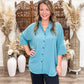 Never Late Top-TEAL