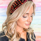 Velvet Knot Headband / Red Wine
