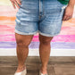 Violet PLUS Denim Shorts - LIGHT