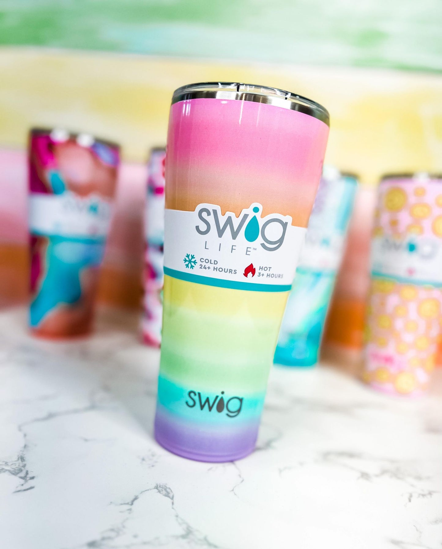 SWIG Tumbler - RAINBOW (Originally $42.90)