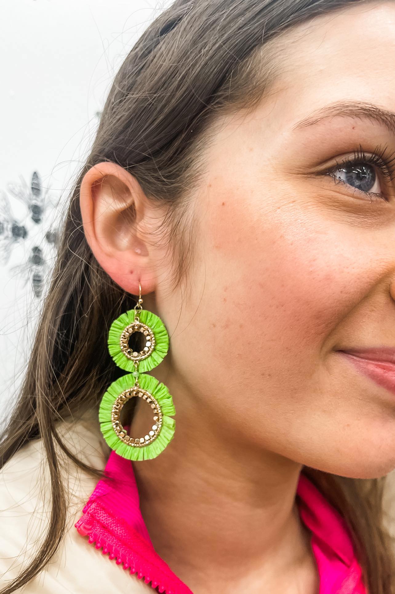 Kara Earrings - GREEN