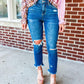 Meredith High Rise Crop Straight | Lovervet (was $62.90)