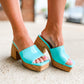 Nola Block Heel - Blue (was $48.90)