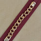 Maroon Elastic + Chain Belt